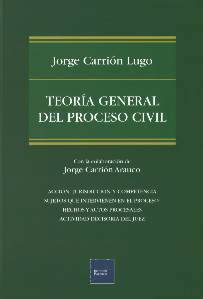 TEORIA GENERAL DEL PROCESO CIVIL Spanish Edition Jorge Carrion Lugo Kitap Kapağı