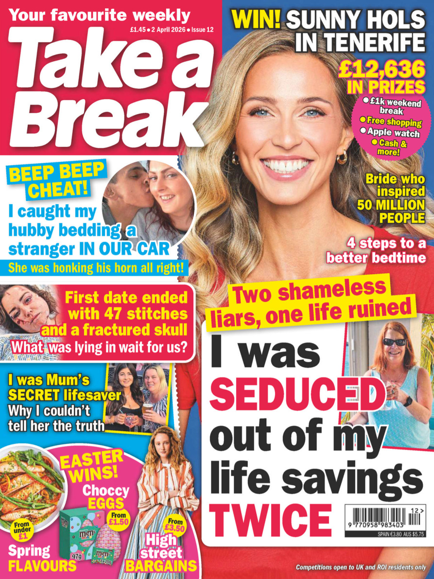 Take a Break Weekly Issue 12 2 April 2026 Take a Break Weekly Kitap Kapağı