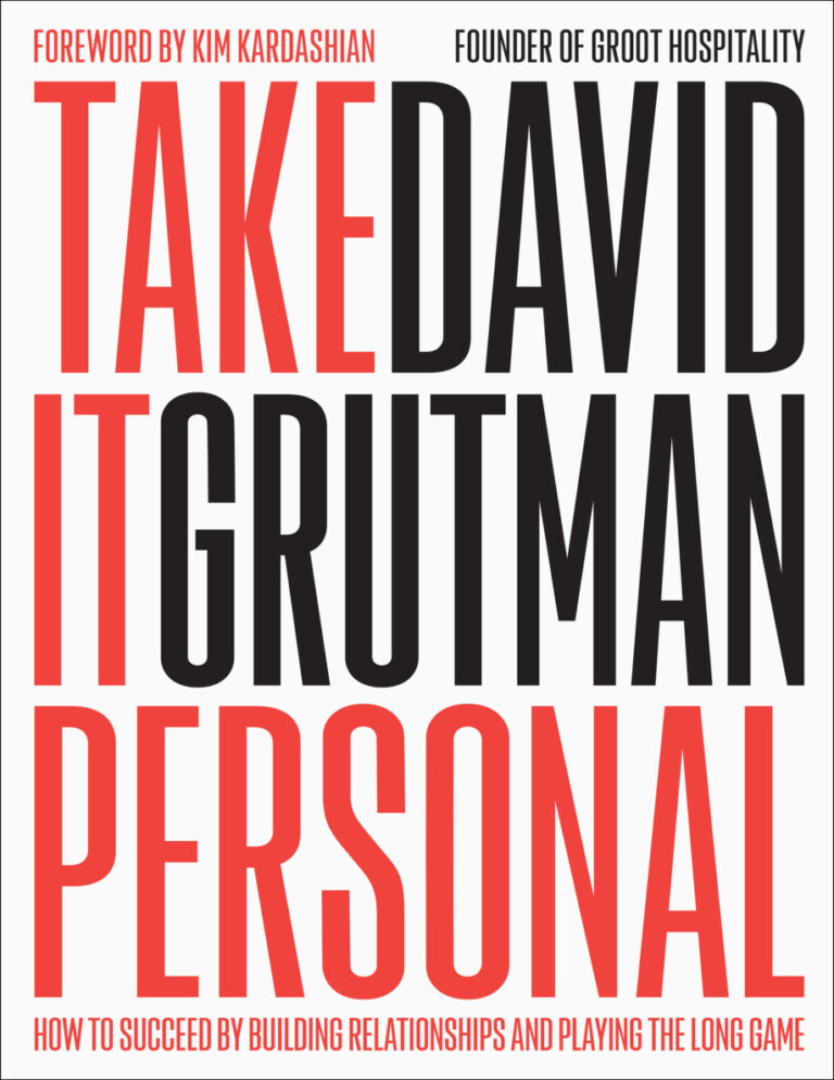 Take it personal David Grutman Kitap Kapağı
