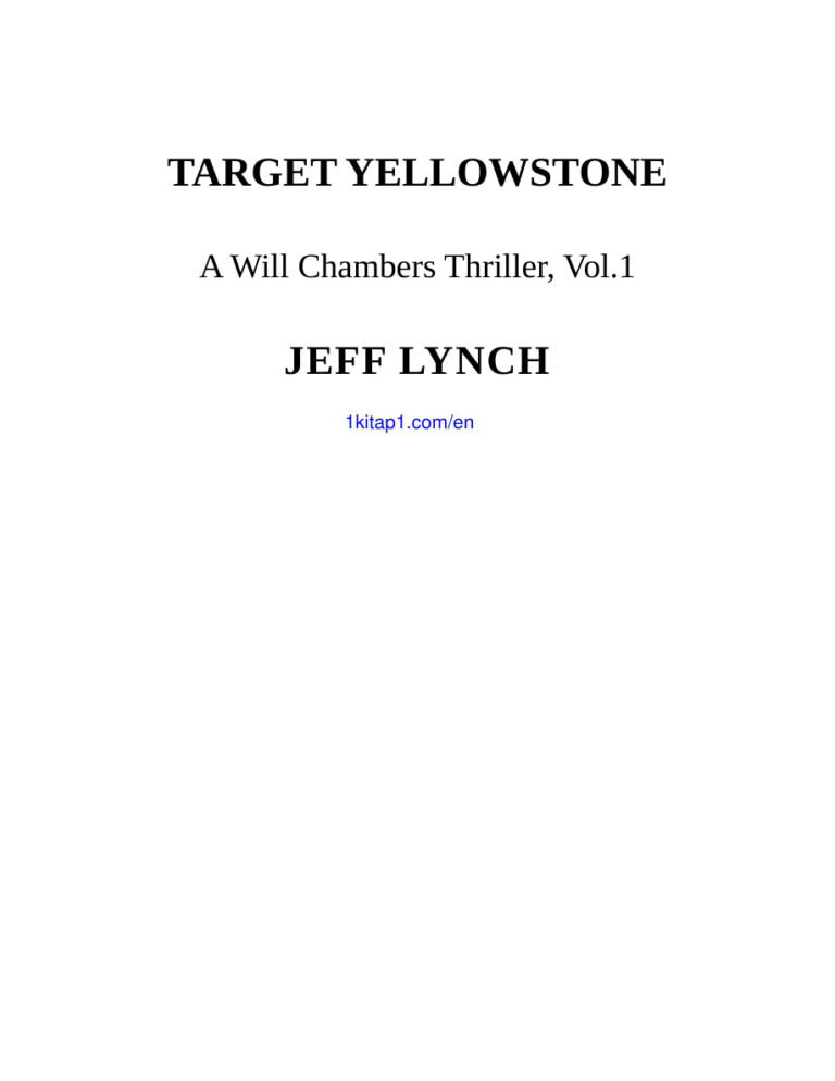 Target Yellowstone Jeff Lynch Kitap Kapağı