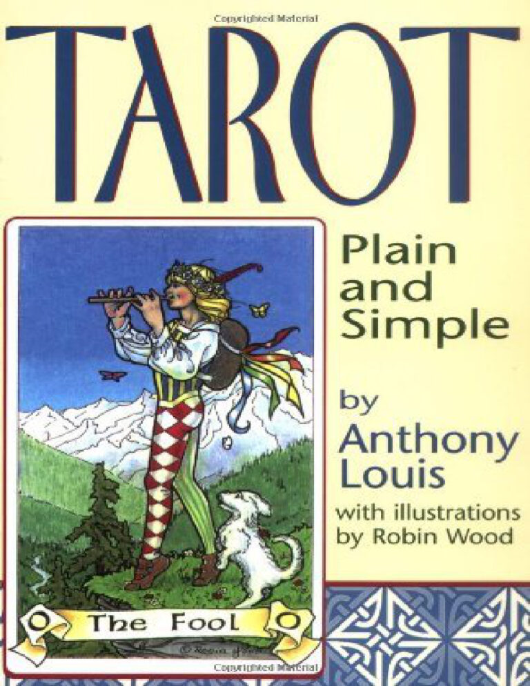 Tarot Plain and Simple Anthony Louis Kitap Kapağı