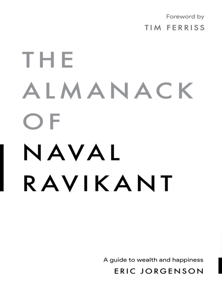 The Almanack of Naval Ravikant By Eric Jorgenson Kitap Kapağı
