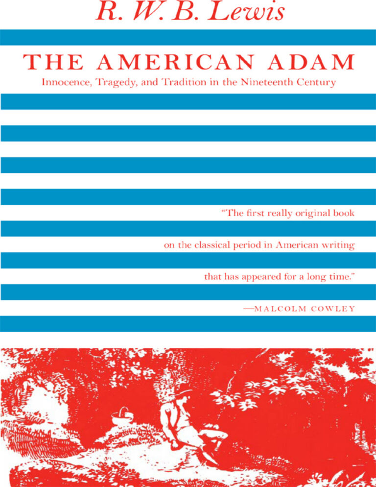 The American Adam RWB Lewis Kitap Kapağı