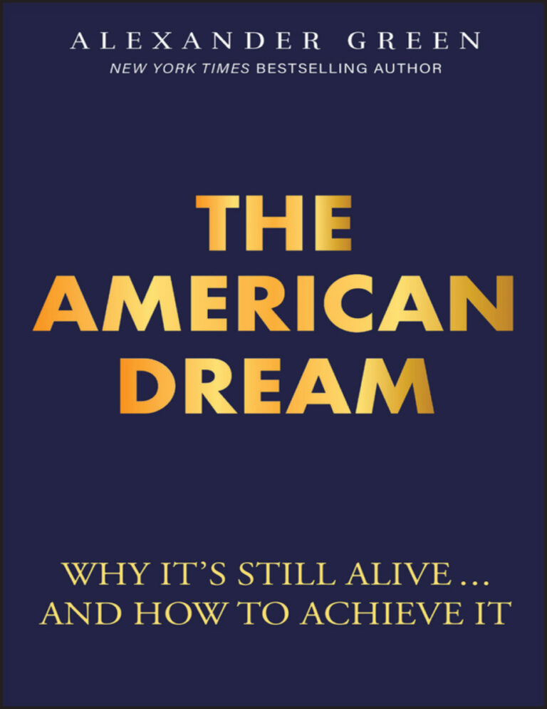 The American Dream Alexander Green Kitap Kapağı