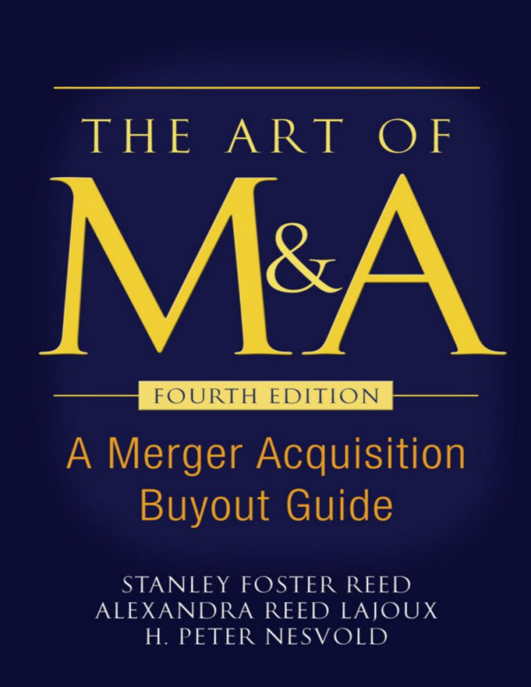 The Art of MnA 4th Edition Stanley Foster Reed Kitap Kapağı