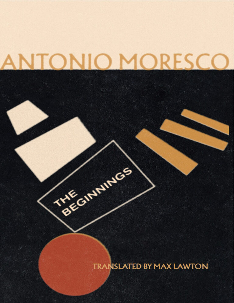 The Beginnings Antonio Moresco Kitap Kapağı