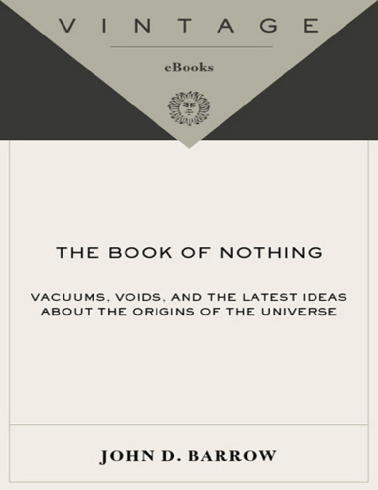 The Book of Nothing John D Barrow Kitap Kapağı
