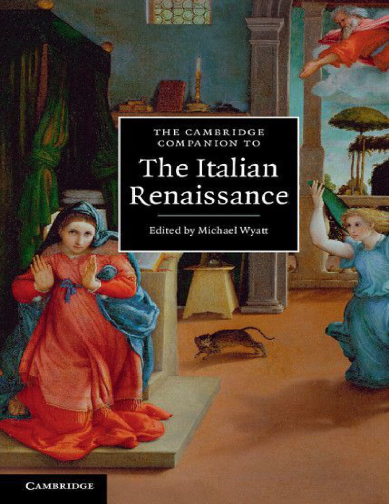 The Cambridge Companion to the Italian Renaissance Micheal Wyatt Kitap Kapağı
