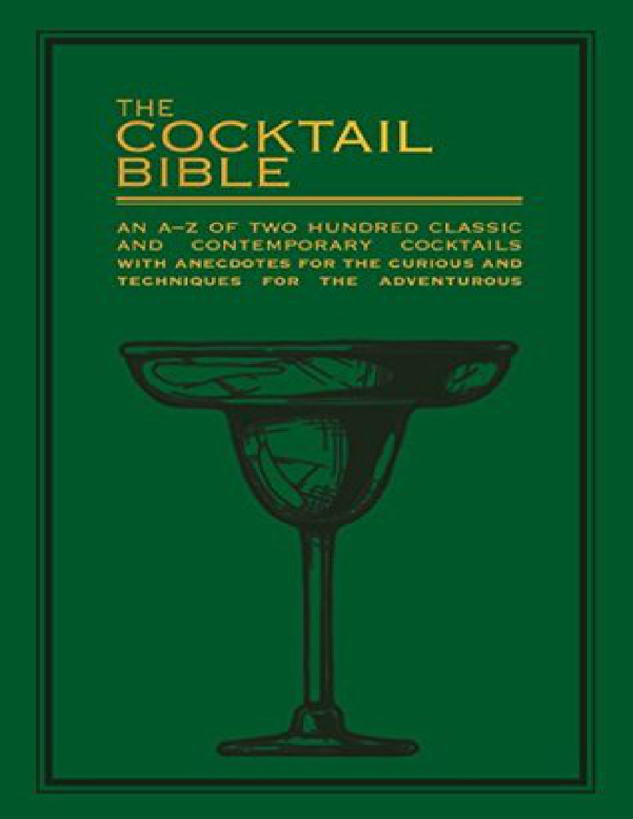 The Cocktail Bible Matthew Robertson Kitap Kapağı