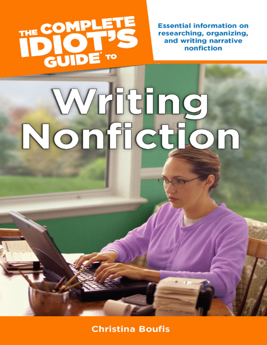 The Complete Idiots Guide to Writing Nonfiction Christina Boufis Kitap Kapağı