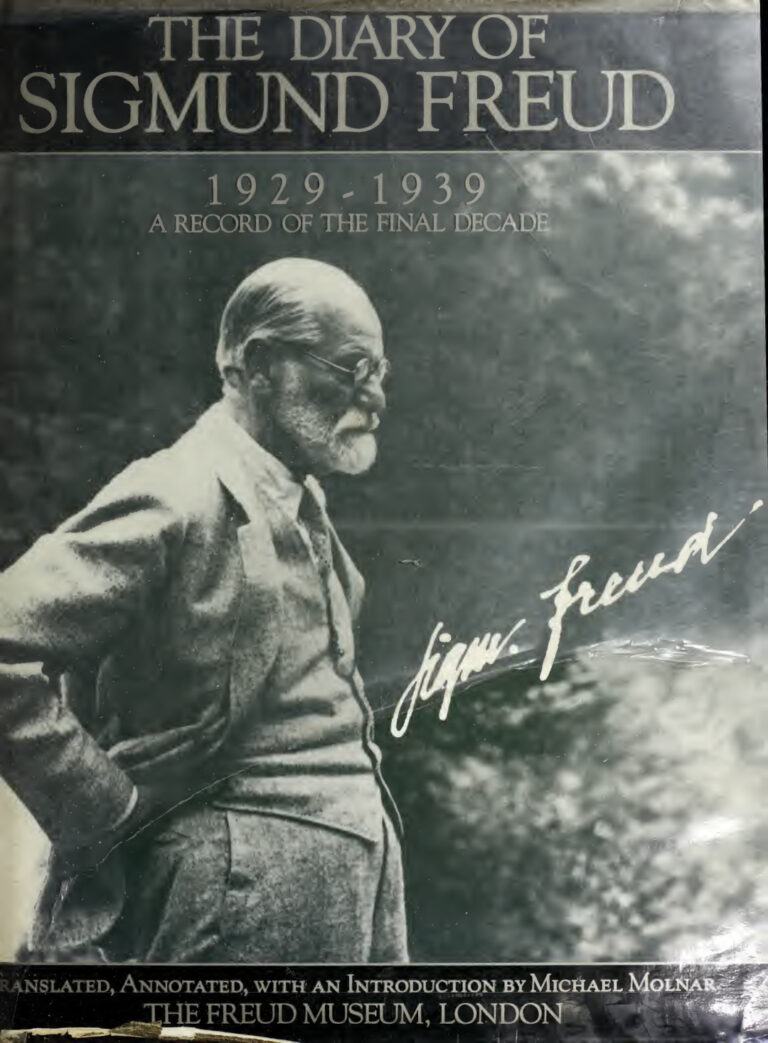 The Diary of Sigmund Freud 1929 1939 A Record of the Final Decade Sigmund Freud Kitap Kapağı