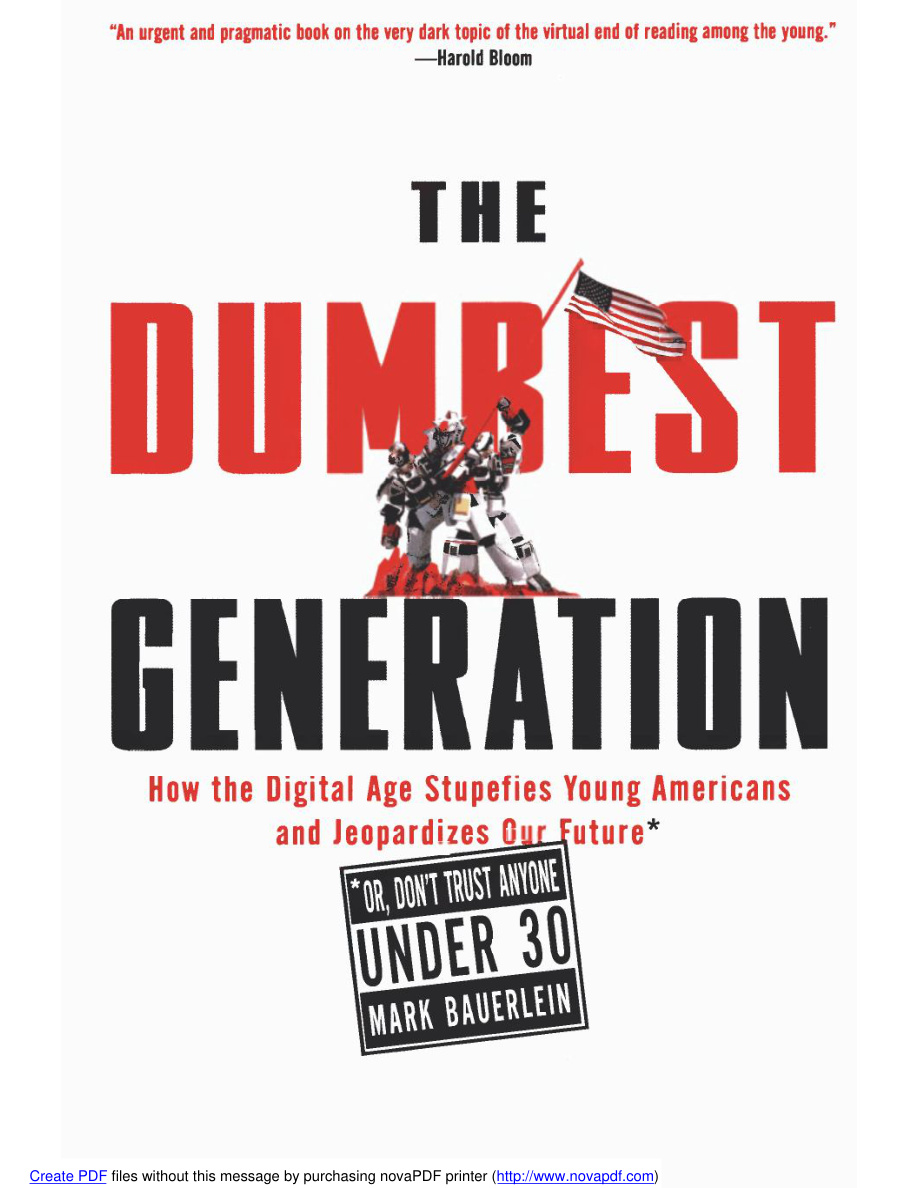 The Dumbest Generation PDF Download