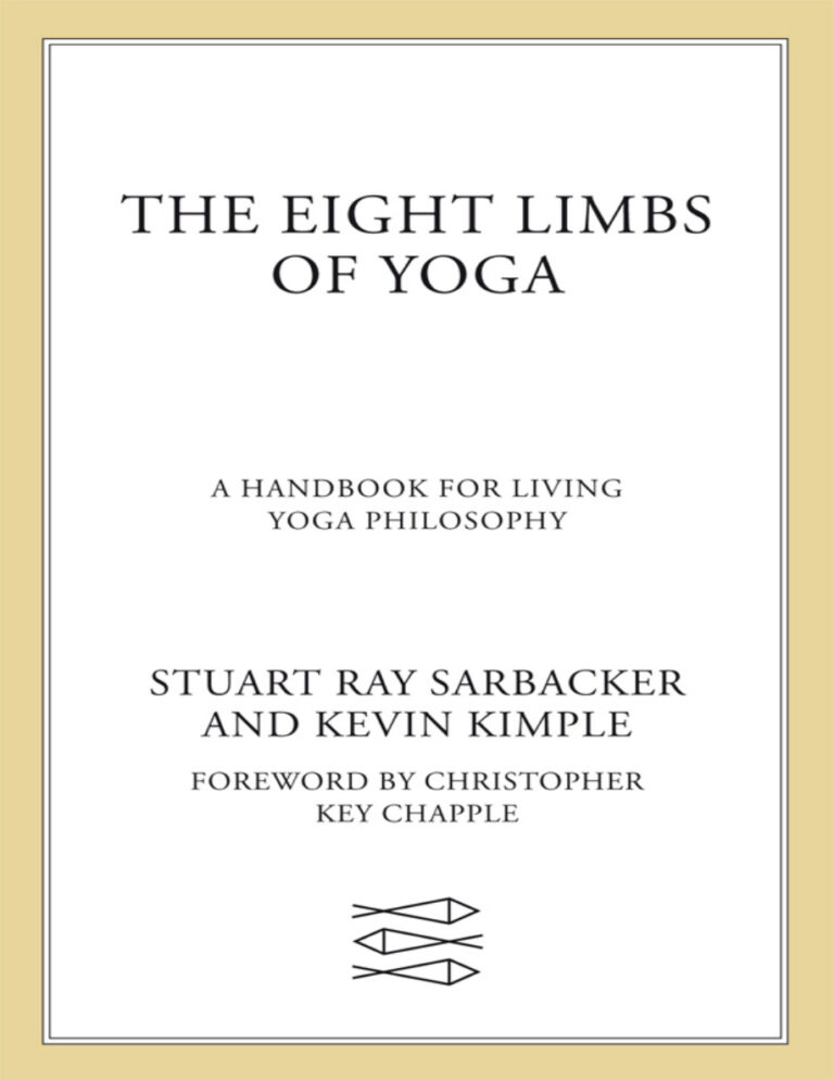 The Eight Limbs of Yoga Stuart Ray Sarbacker Kitap Kapağı