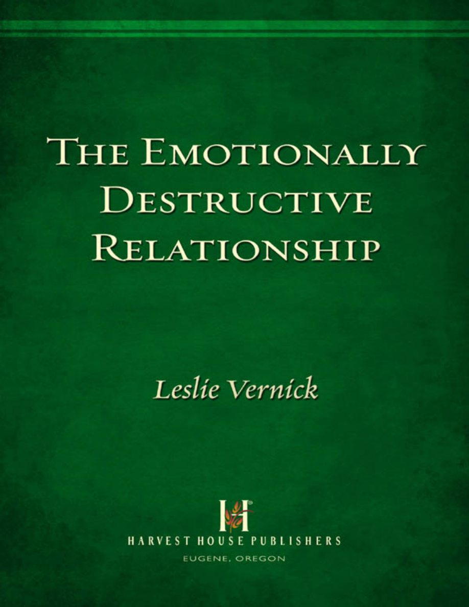 The Emotionally Destructive Relationship PDF Download