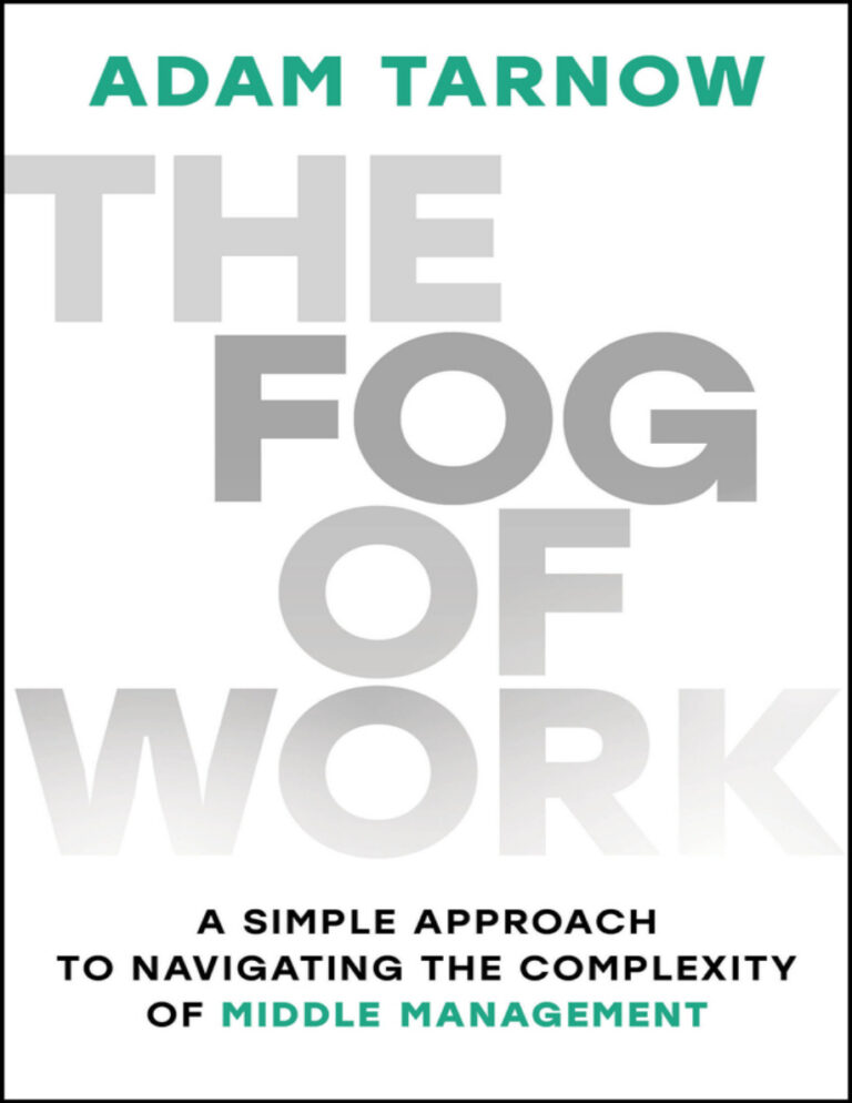 The Fog of Work Adam Tarnow Kitap Kapağı