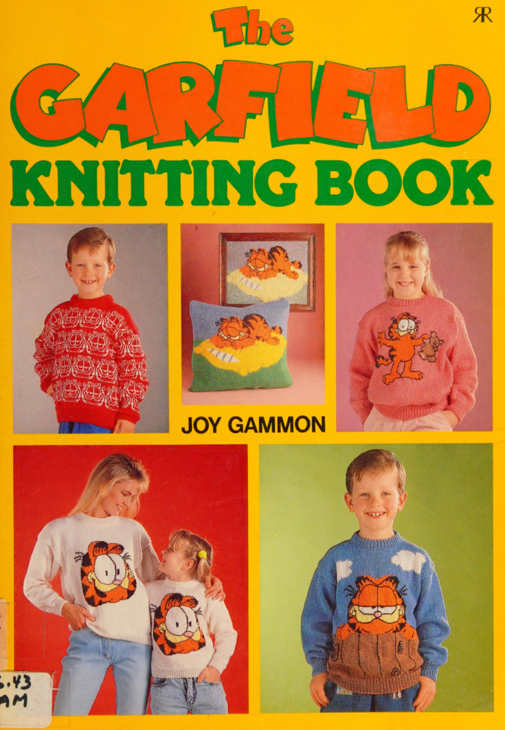 The Garfield knitting book Gammon Kitap Kapağı