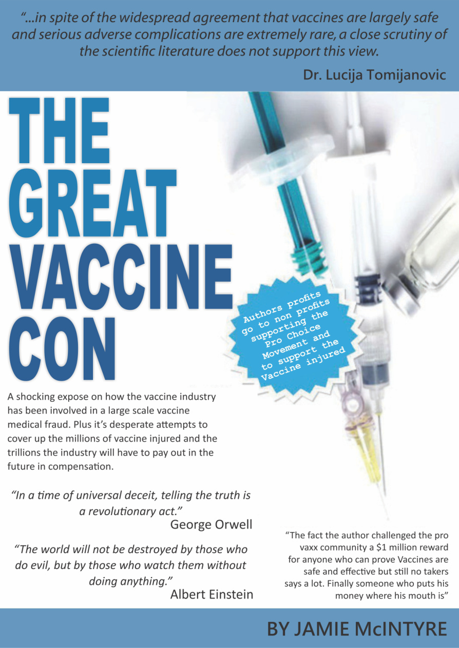 The Great Vaccine Con Jamie McIntyre Kitap Kapağı