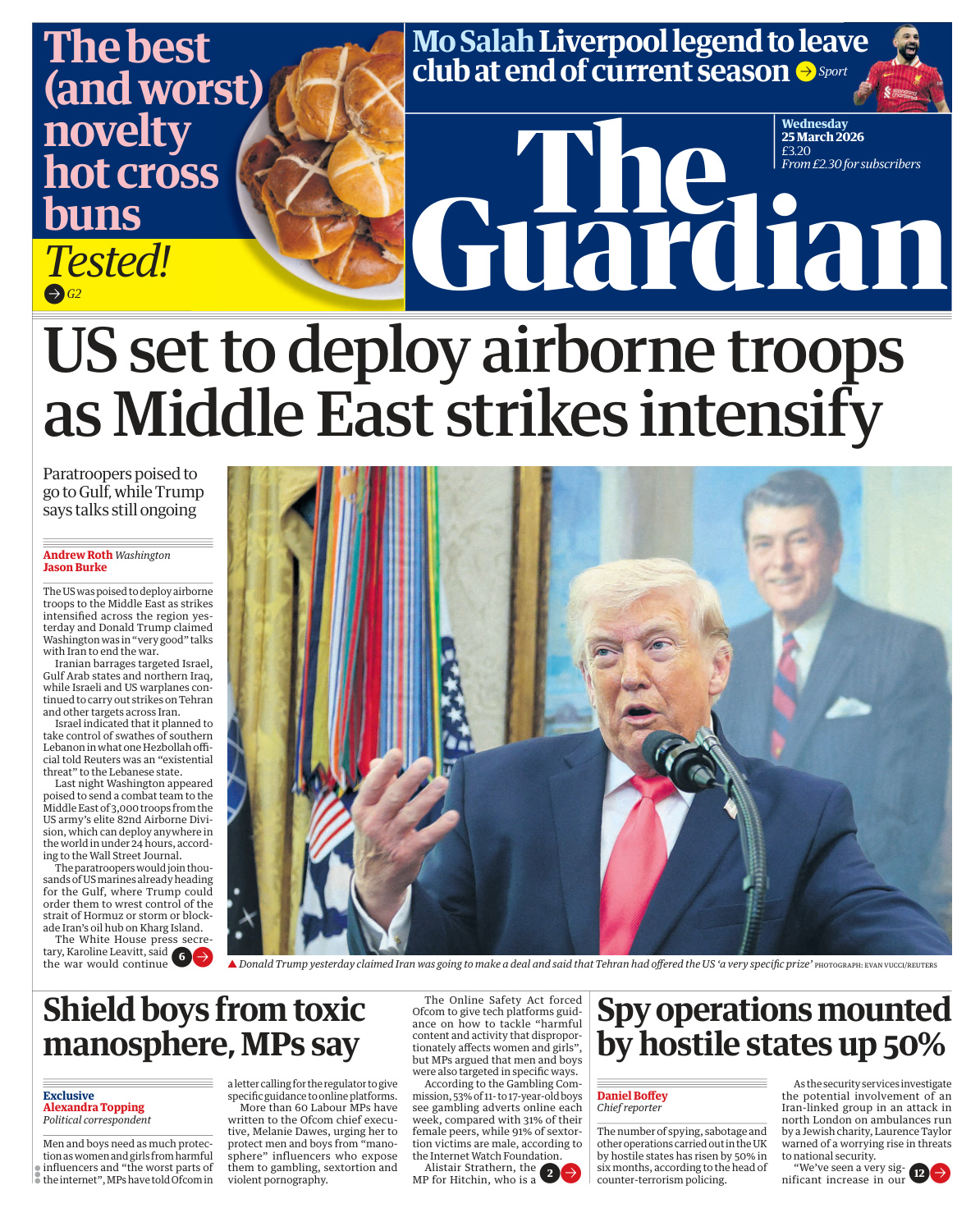 The Guardian 25 March 2026 The Guardian Kitap Kapağı