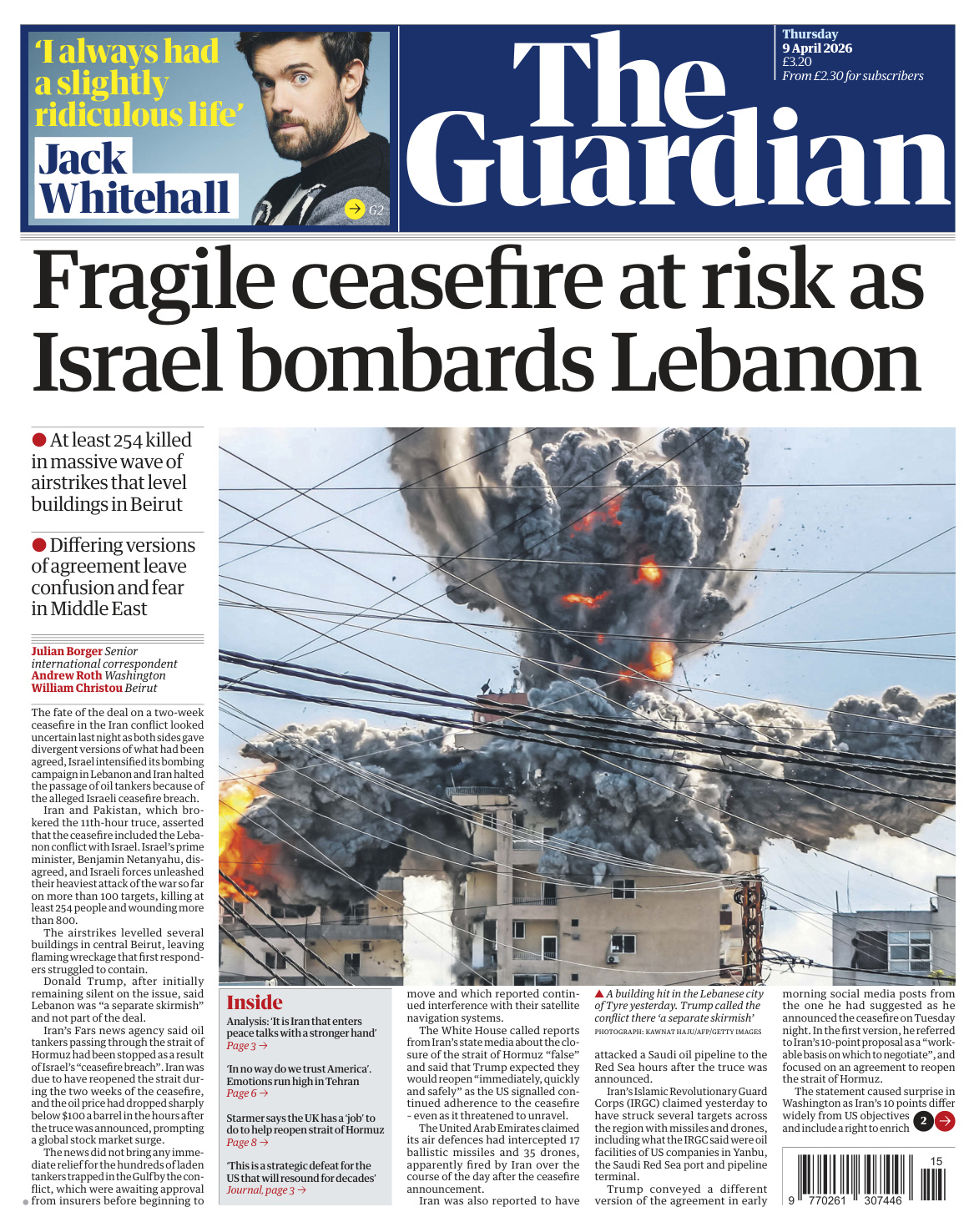 The Guardian April 09 2026 The Guardian Kitap Kapağı