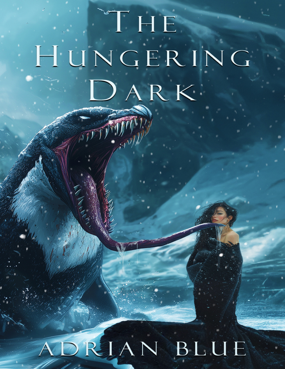 The Hungering Dark Adrian Blue Kitap Kapağı