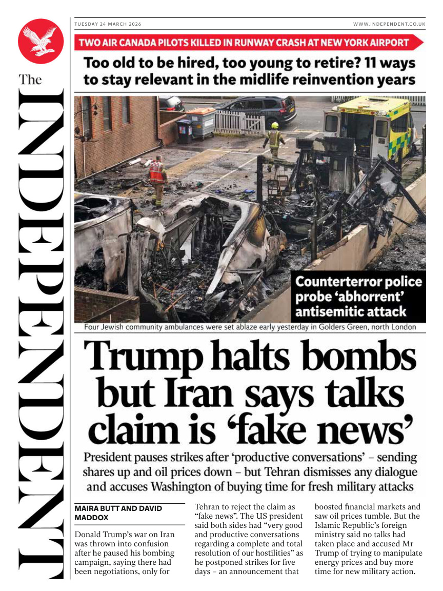 The Independent 24 March 2026 PDF Download