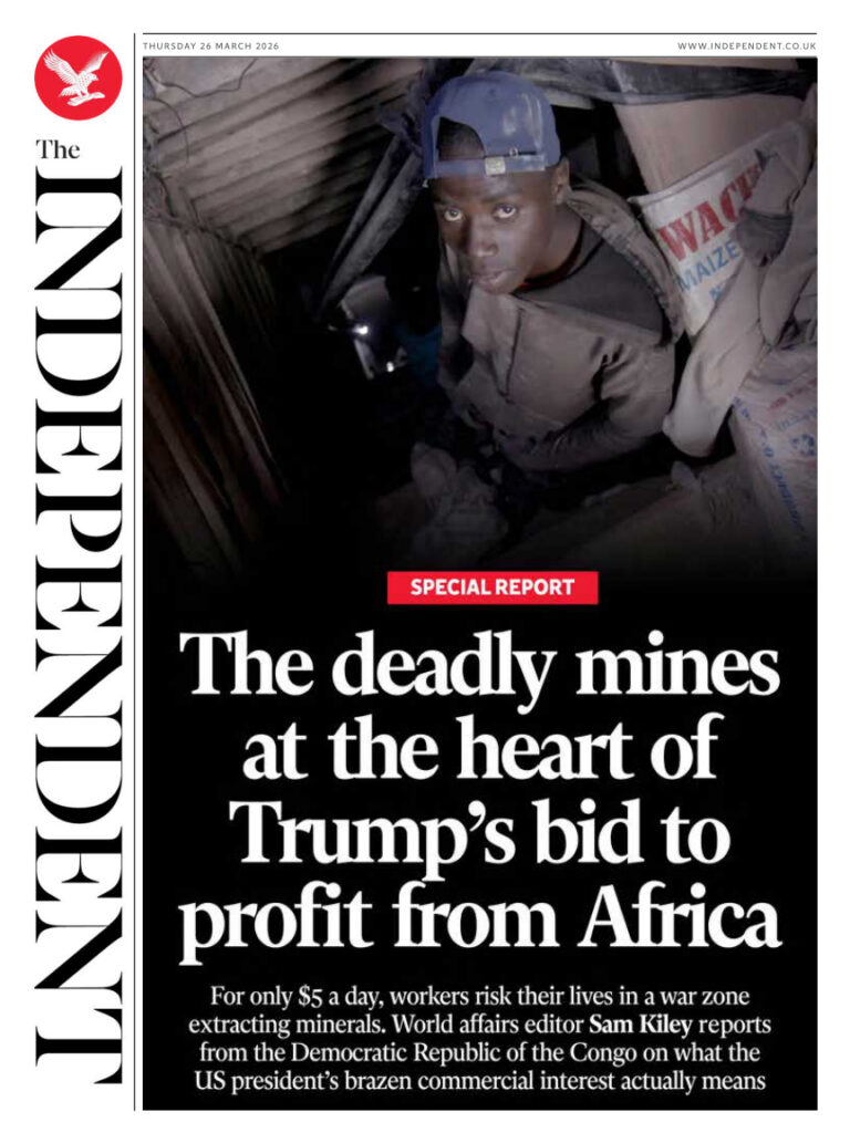 The Independent 26 March 2026 The Independent Kitap Kapağı