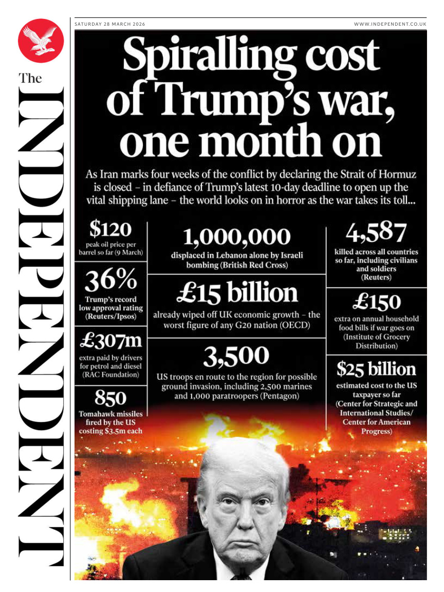 The Independent 28 March 2026 PDF Download