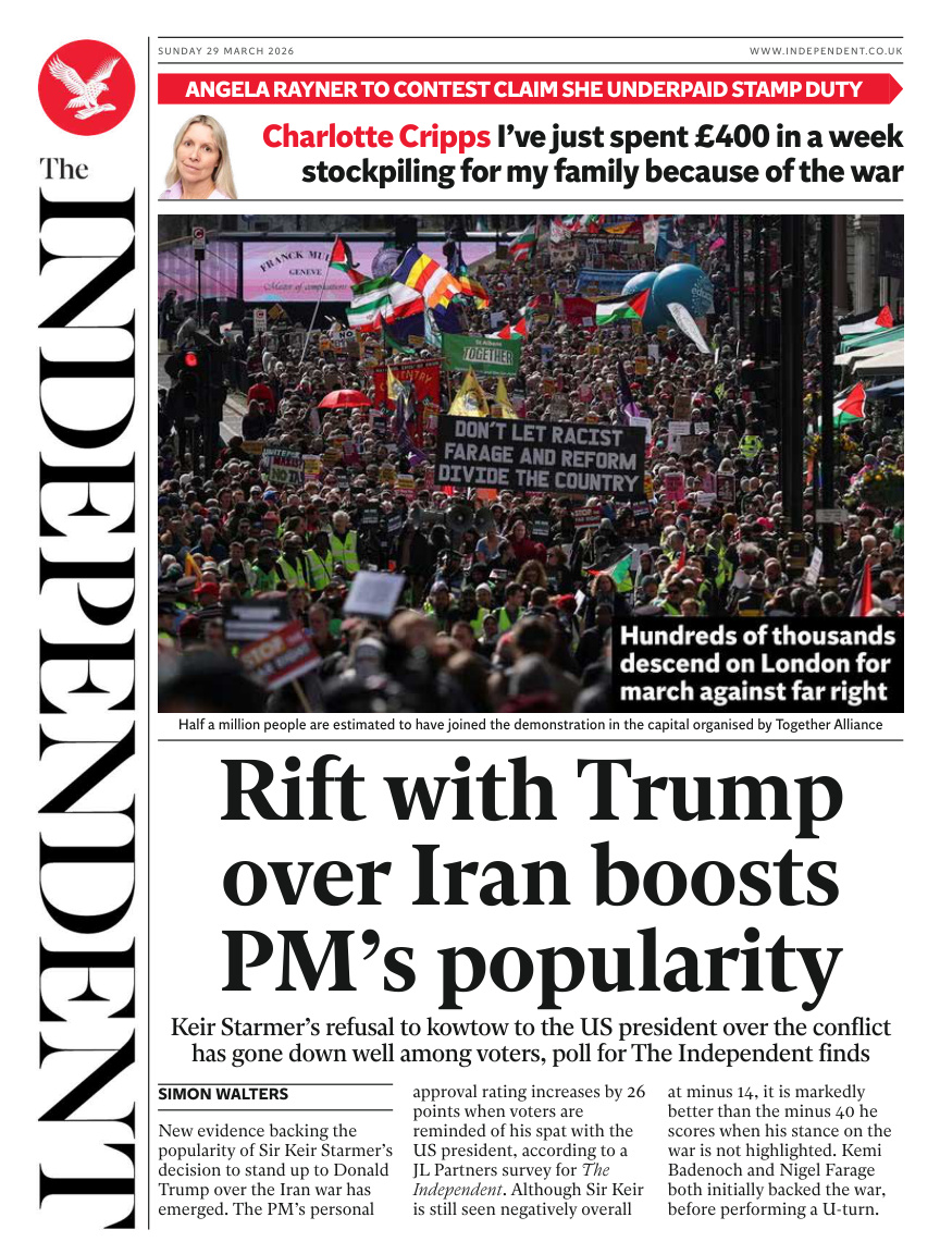 The Independent 29 March 2026 PDF Download