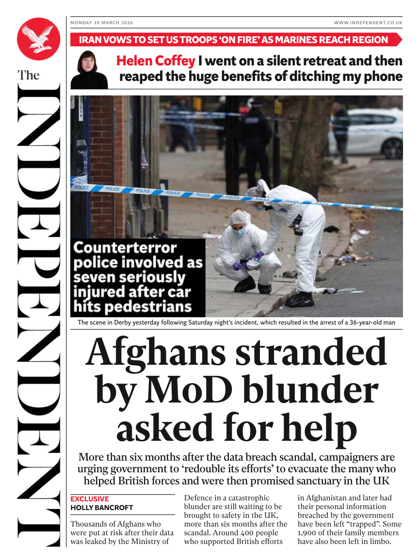 The Independent 30 March 2026 PDF Download