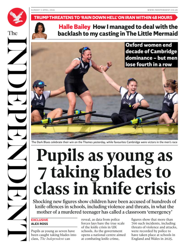 The Independent April 05 2026 The Independent Kitap Kapağı