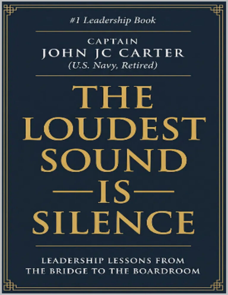 The Loudest Sound Is Silence Captain John Jc Carter Kitap Kapağı