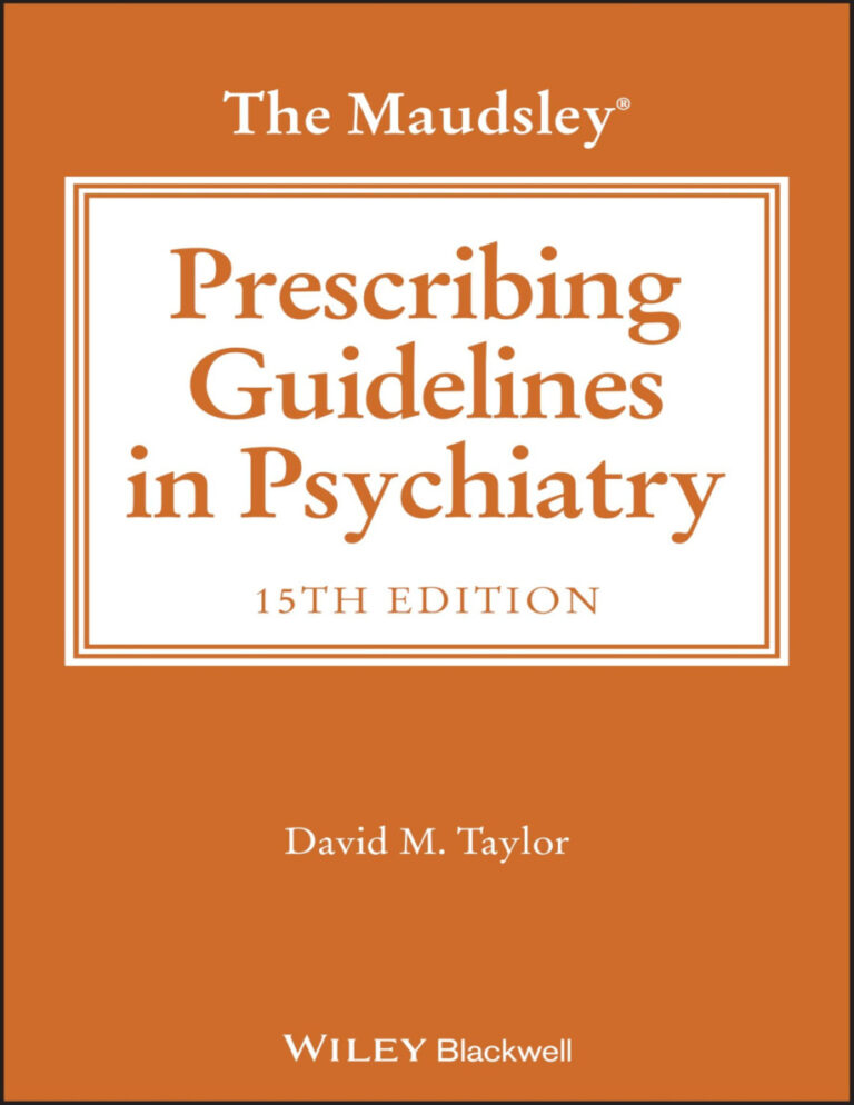 The Maudsley Prescribing Guidelines in Psychiatry 15th edition David M Taylor Kitap Kapağı