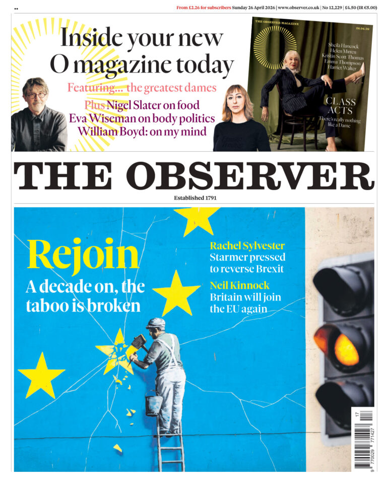 The Observer 26 April 2026 The Observer Kitap Kapağı