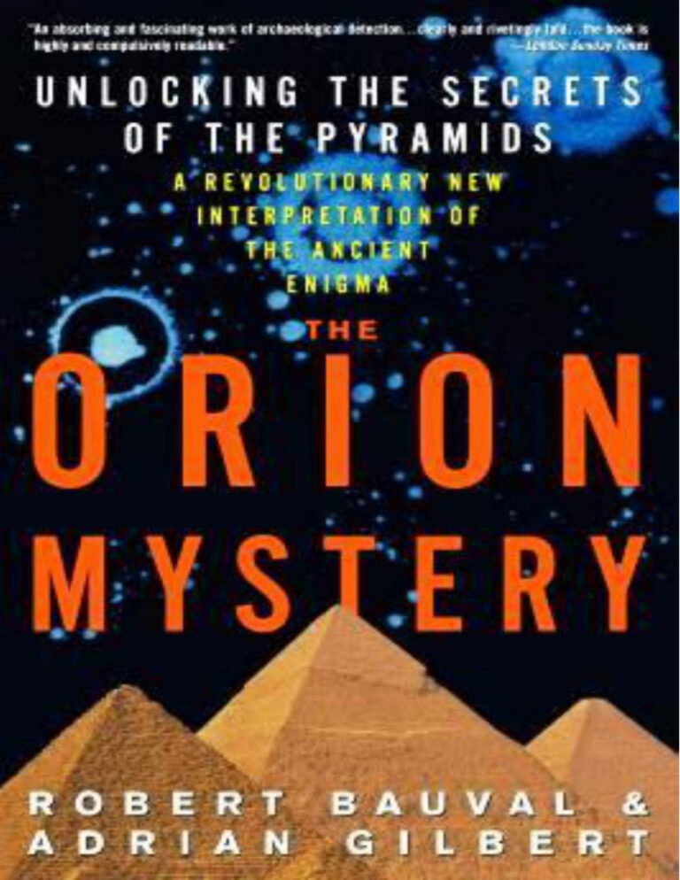 The Orion Mystery Unlocking the Secrets of the Pyramids Robert Bauval Kitap Kapağı