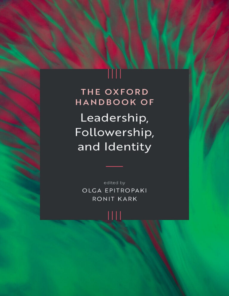The Oxford Handbook of Leadership Olga Epitropaki Kitap Kapağı