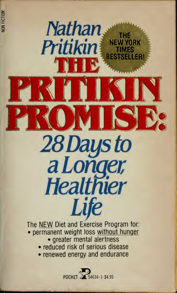 The Pritikin promise Nathan Pritikin Kitap Kapağı