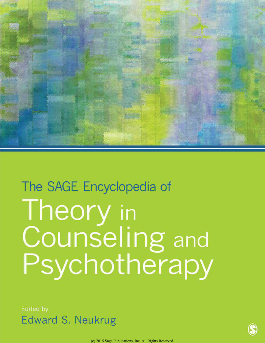 The SAGE Encyclopedia of Theory in Counselling and Psychotherapy PDF Download