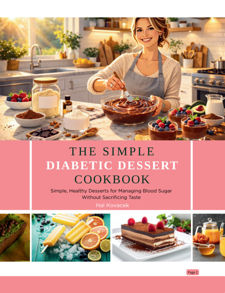 The Simple Diabetic Dessert Cookbook Hal Kovacek Kitap Kapağı
