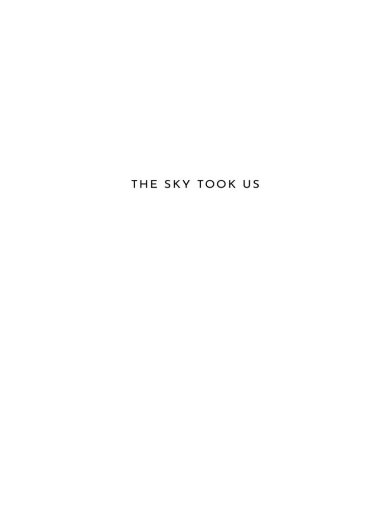 The Sky Took Us Anthony Bonato Kitap Kapağı