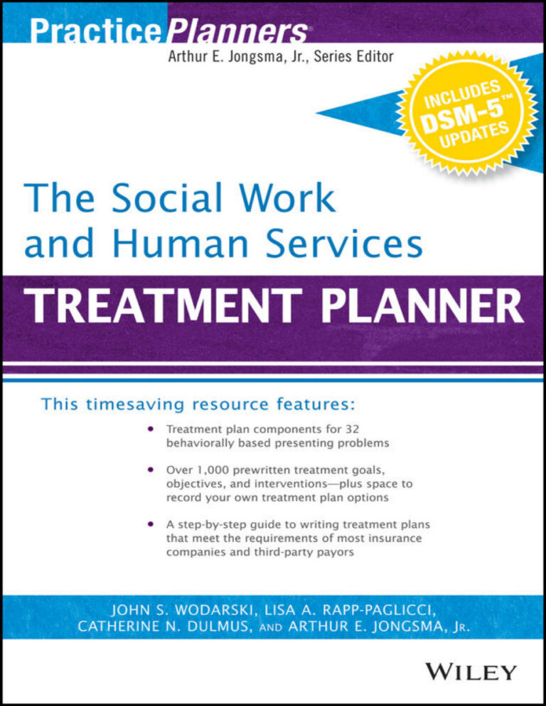 The Social Work and Human Services Treatment Planner with DSM 5 Updates John S Wodarski Kitap Kapağı