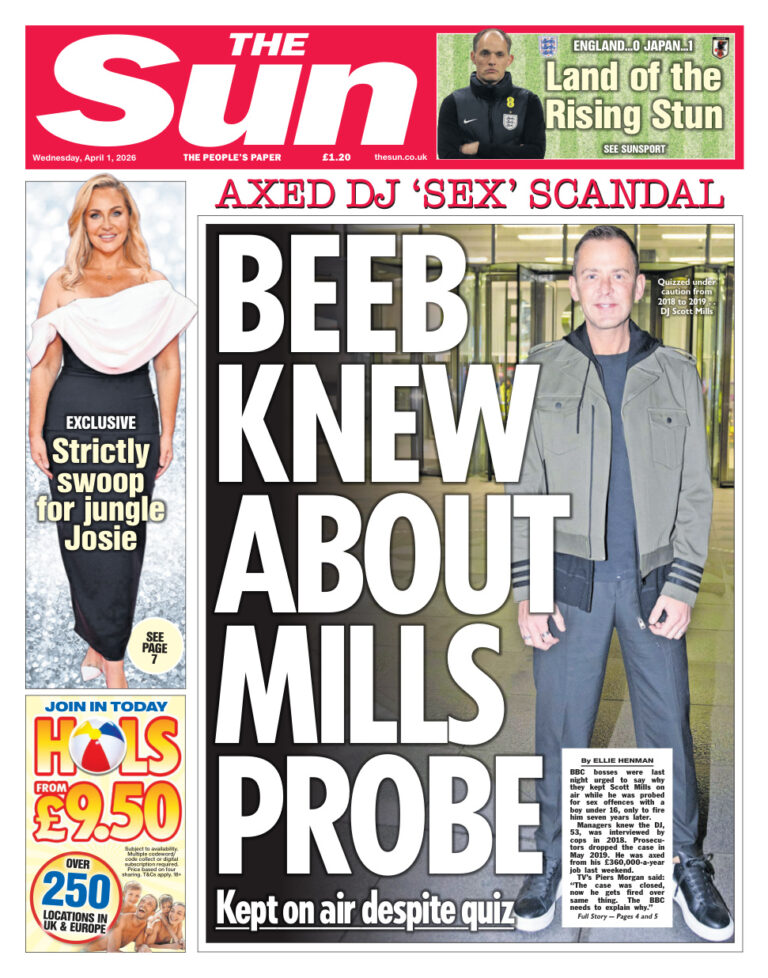 The Sun UK April 01 2026 The Sun UK Kitap Kapağı