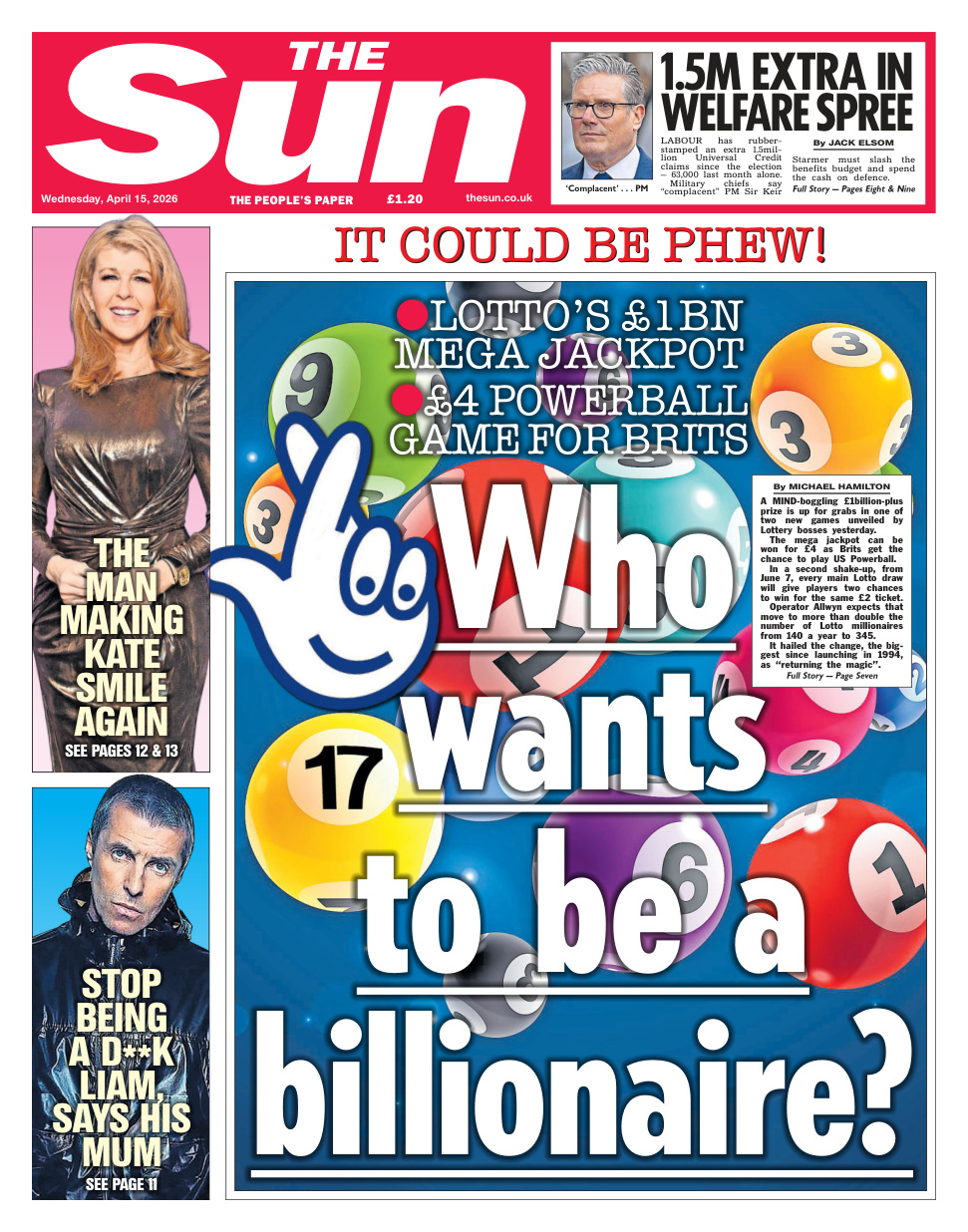 The Sun UK April 15 2026 The Sun UK Kitap Kapağı