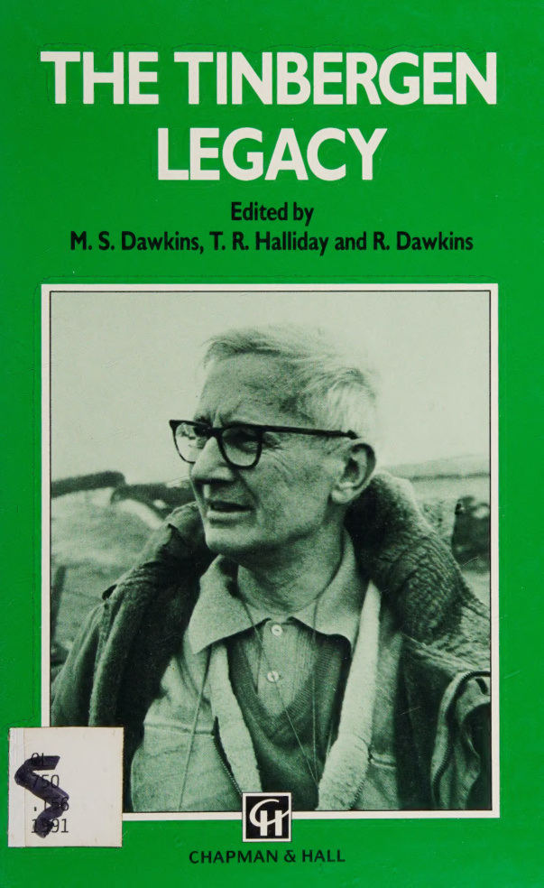 The Tinbergen Legacy by M S Dawkins Kitap Kapağı