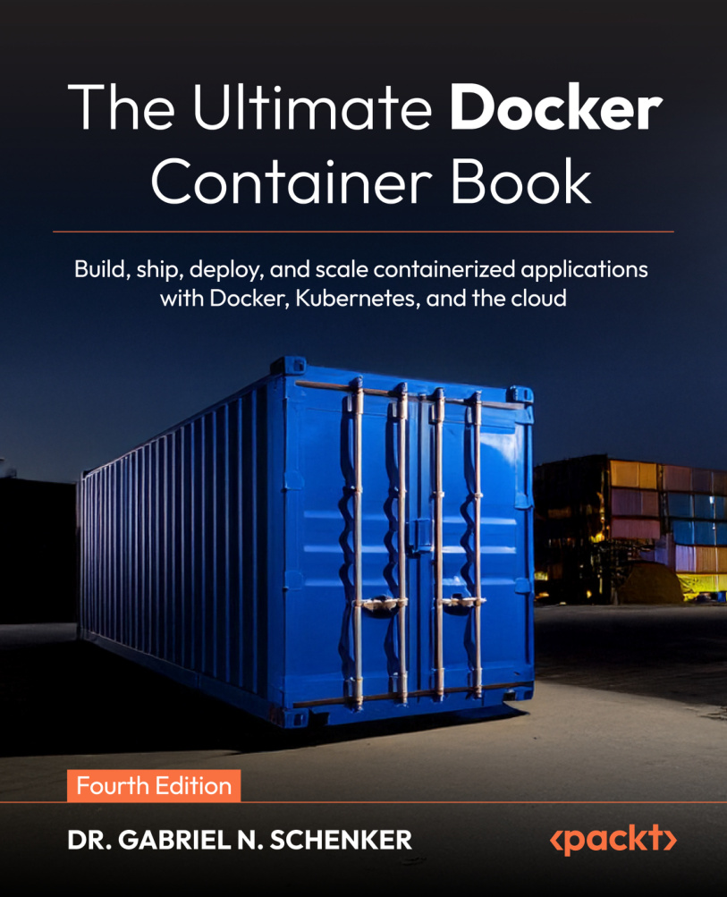 The Ultimate Docker Container Book 4E Gabriel N Schenker Kitap Kapağı