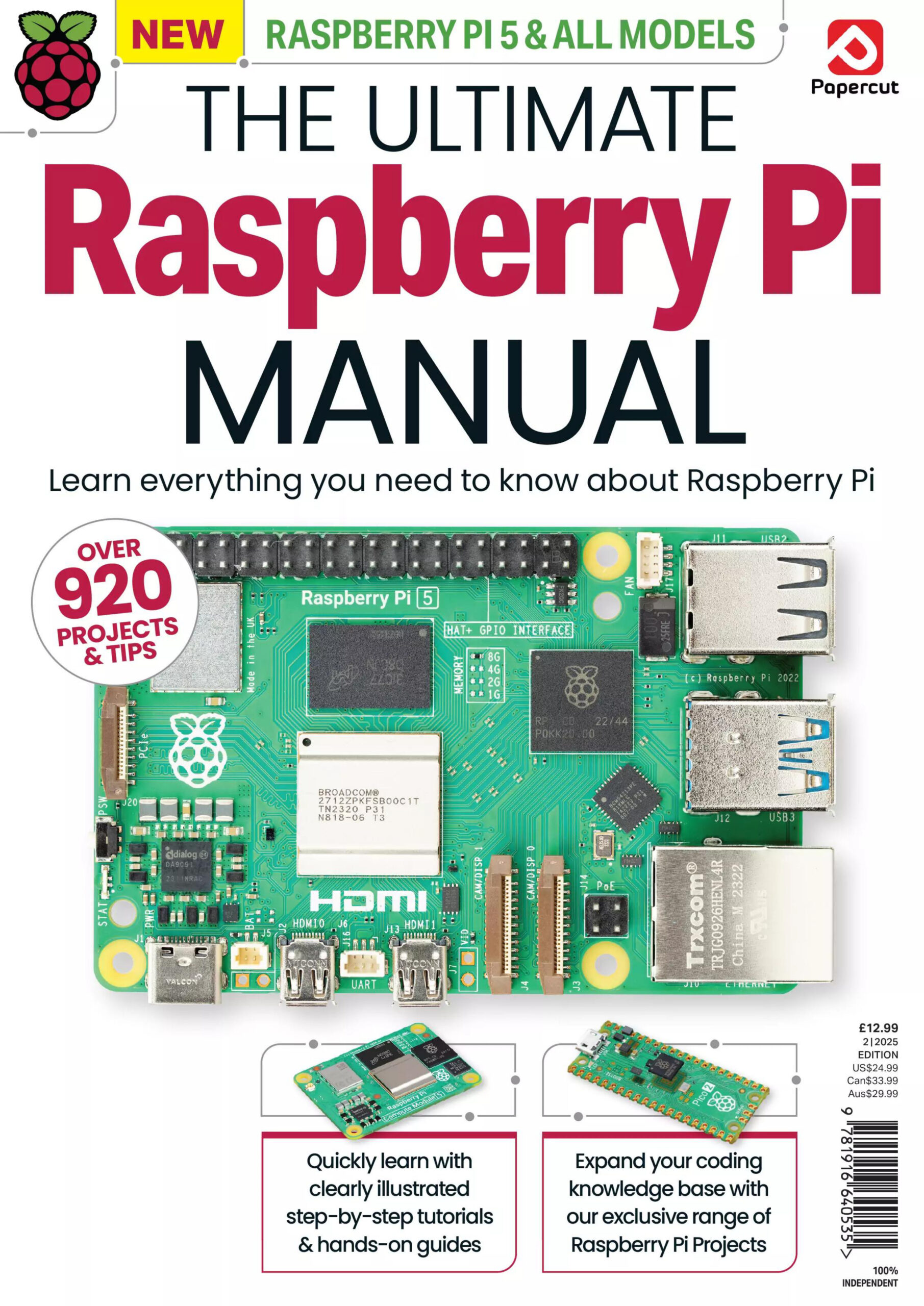 The Ultimate Raspberry Pi Manual 2nd edition 2025 The Ultimate Raspberry Pi Manual Kitap Kapağı