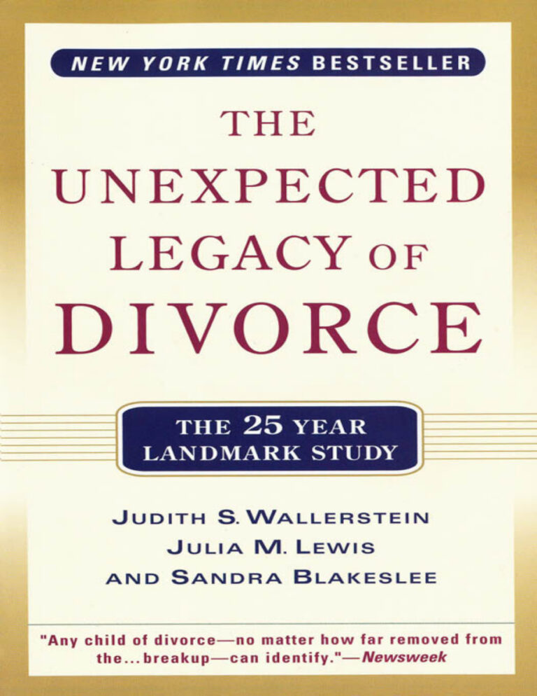 The Unexpected Legacy of Divorce the 25 year landmark study Judith S Wallerstein Kitap Kapağı