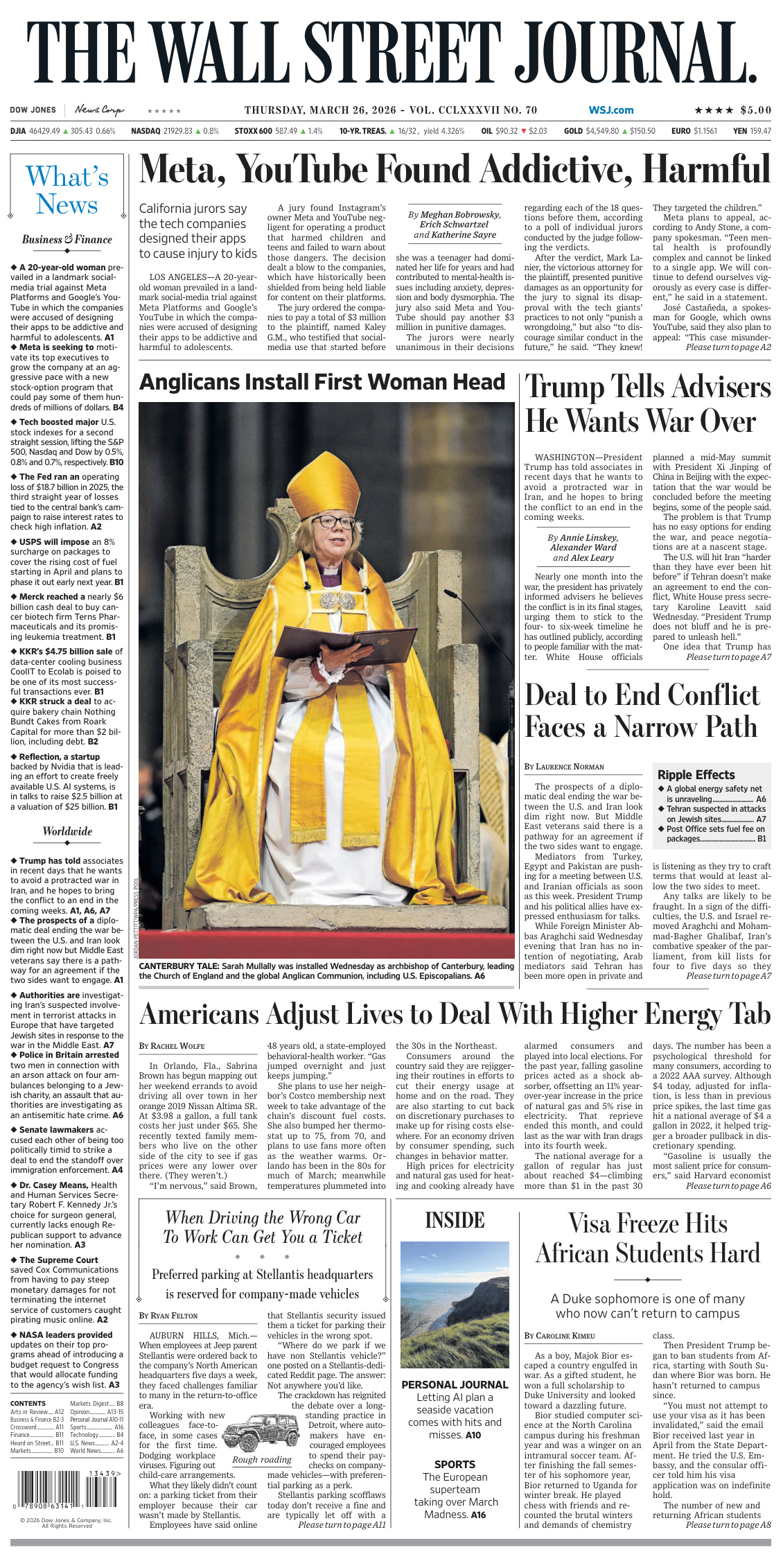 The Wall Street Journal PDF Download