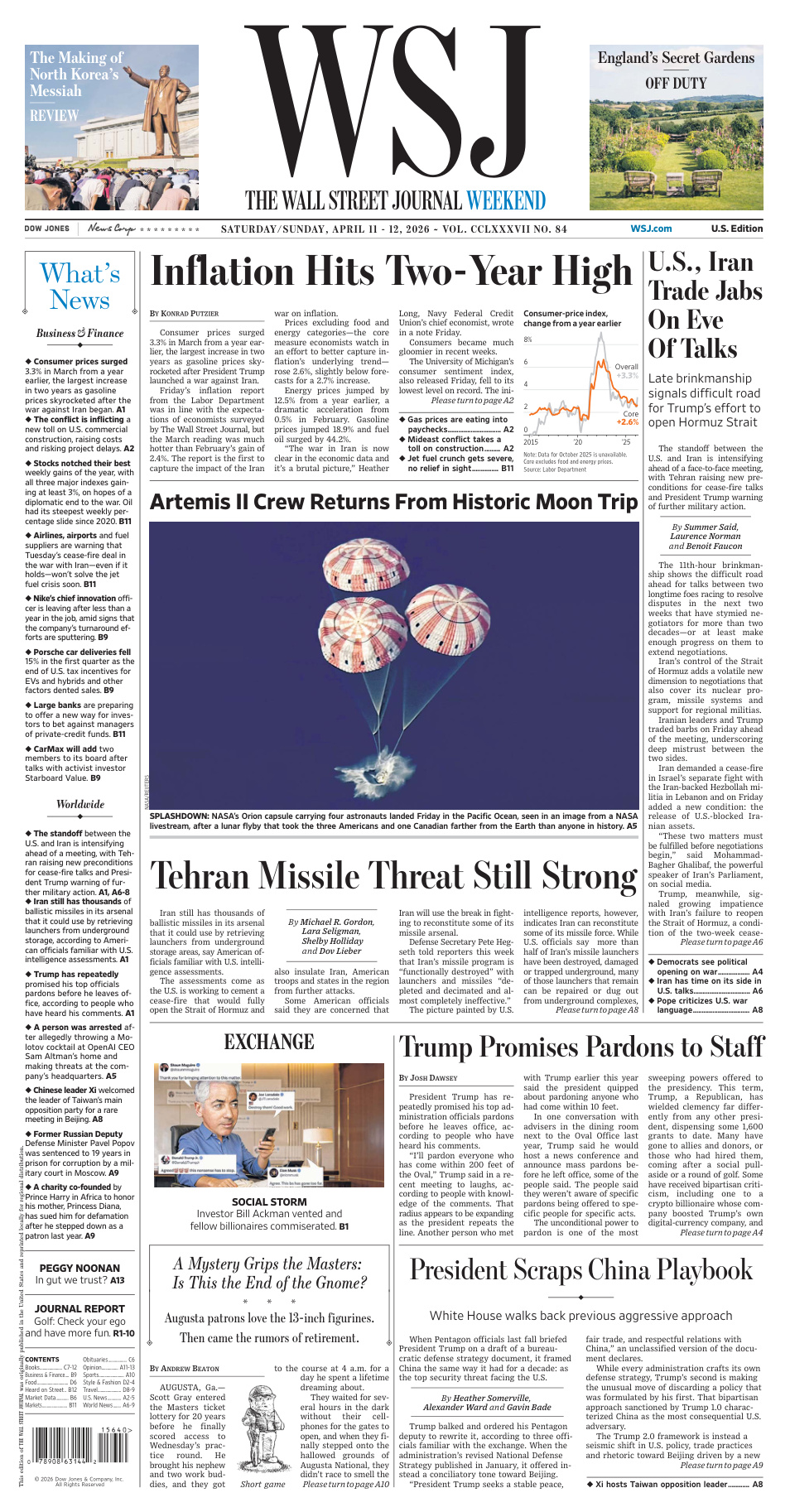 The Wall Street Journal Weekend - April 11-12, 2026 PDF Download