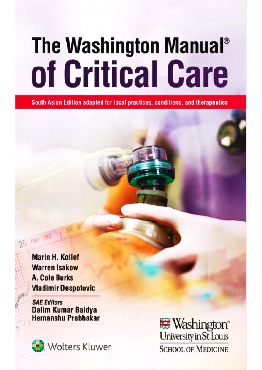 The Washington Manual of Critical Care PDF Download