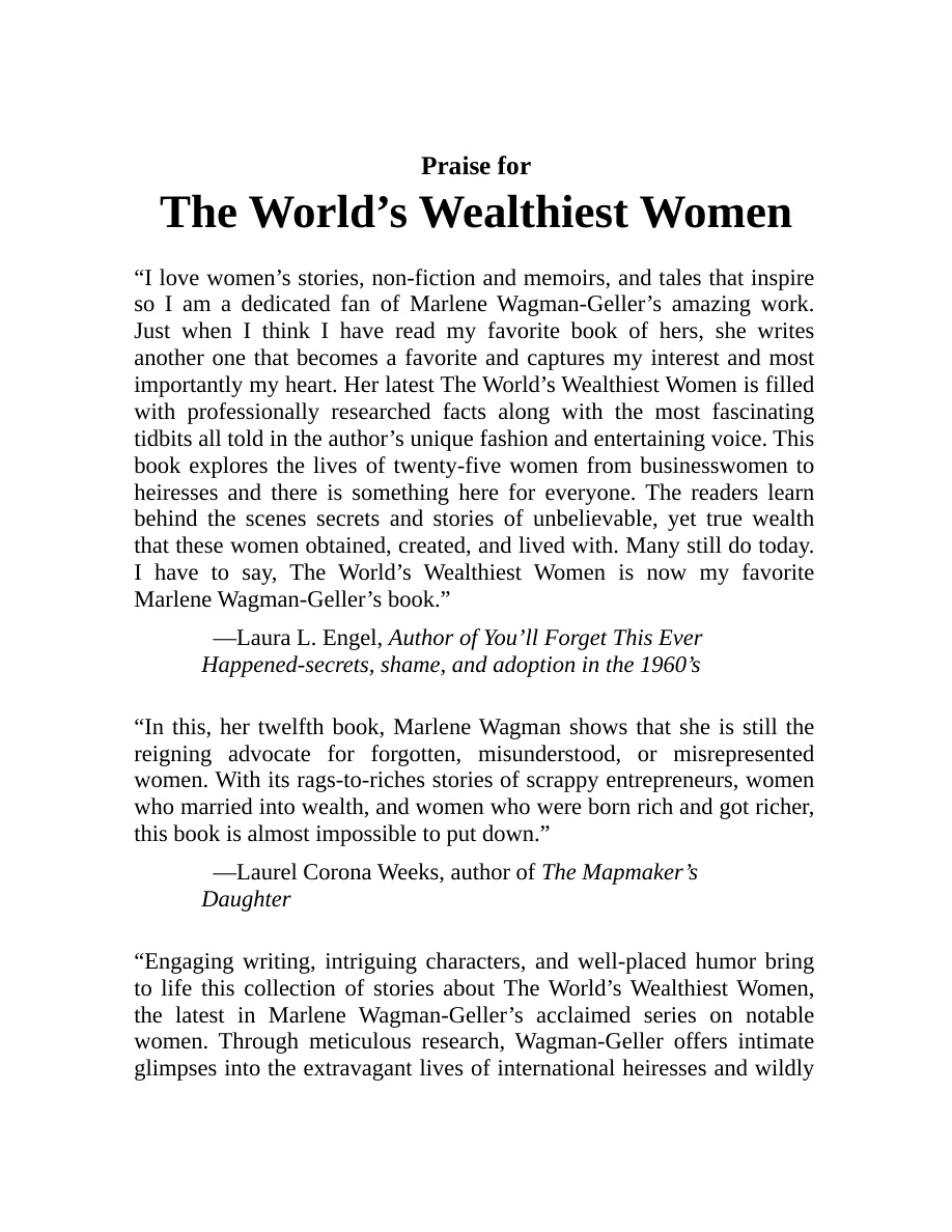 The Worlds Wealthiest Women PDF Download